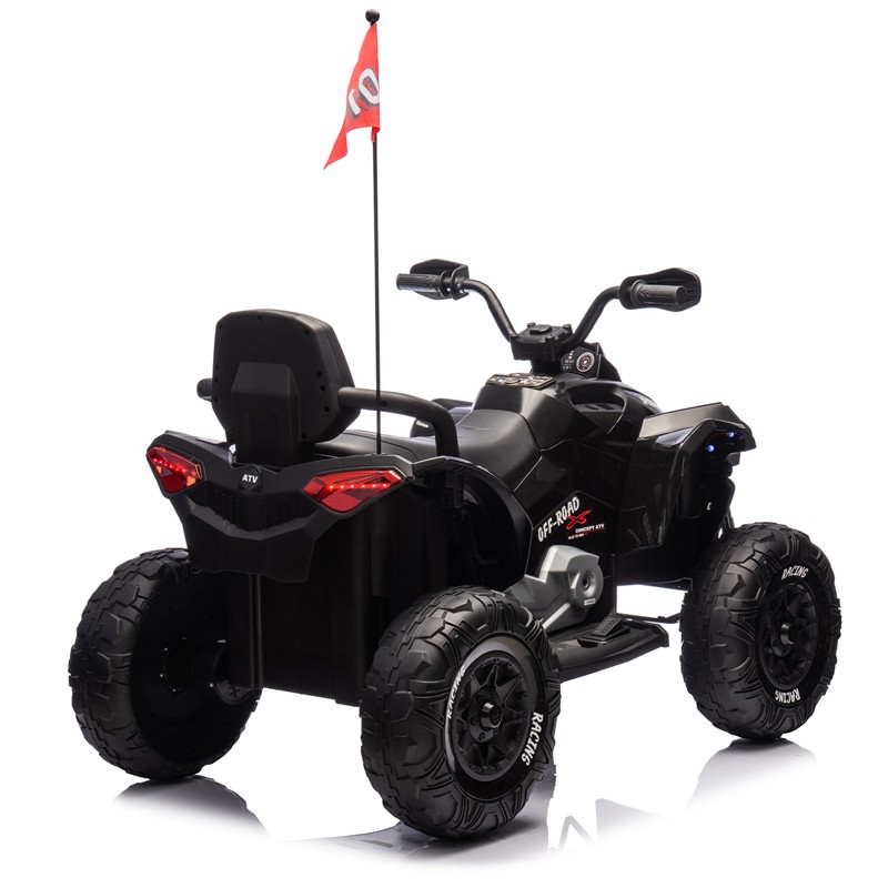 24V Kids Ride On Toy Electric ATV 4-wheel shock absorber 1.24-3.73MPH Aged 3-12