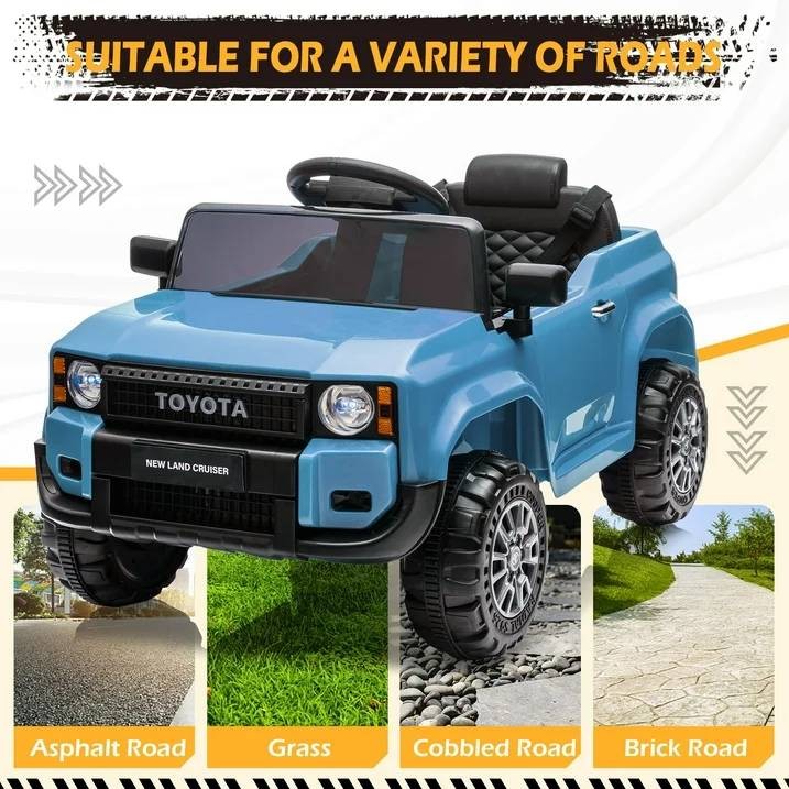 12V Ride On Car Toys, Licensed Toyota Kids Powered Electric Car + Remote Control
