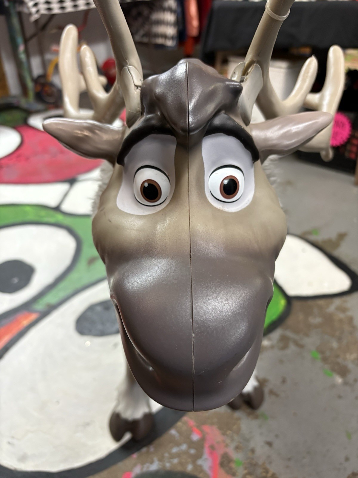 Disney Life-Size Frozen 2 Play Date Ride On Reindeer Preowned