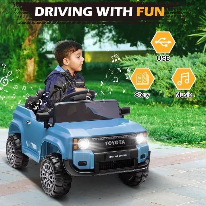 12V Ride On Car Toys, Licensed Toyota Kids Powered Electric Car + Remote Control