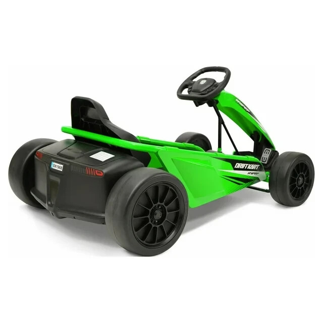 Drift Go Kart Ride On 24V Battery-Powered Vehicle, Ages 8+, Green