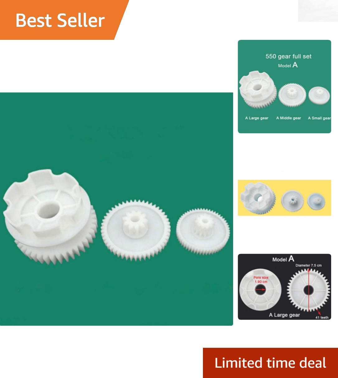 Precision Engineered 3-Gear Set for RS550 Ride-On Cars – Perfect Fit Replacement