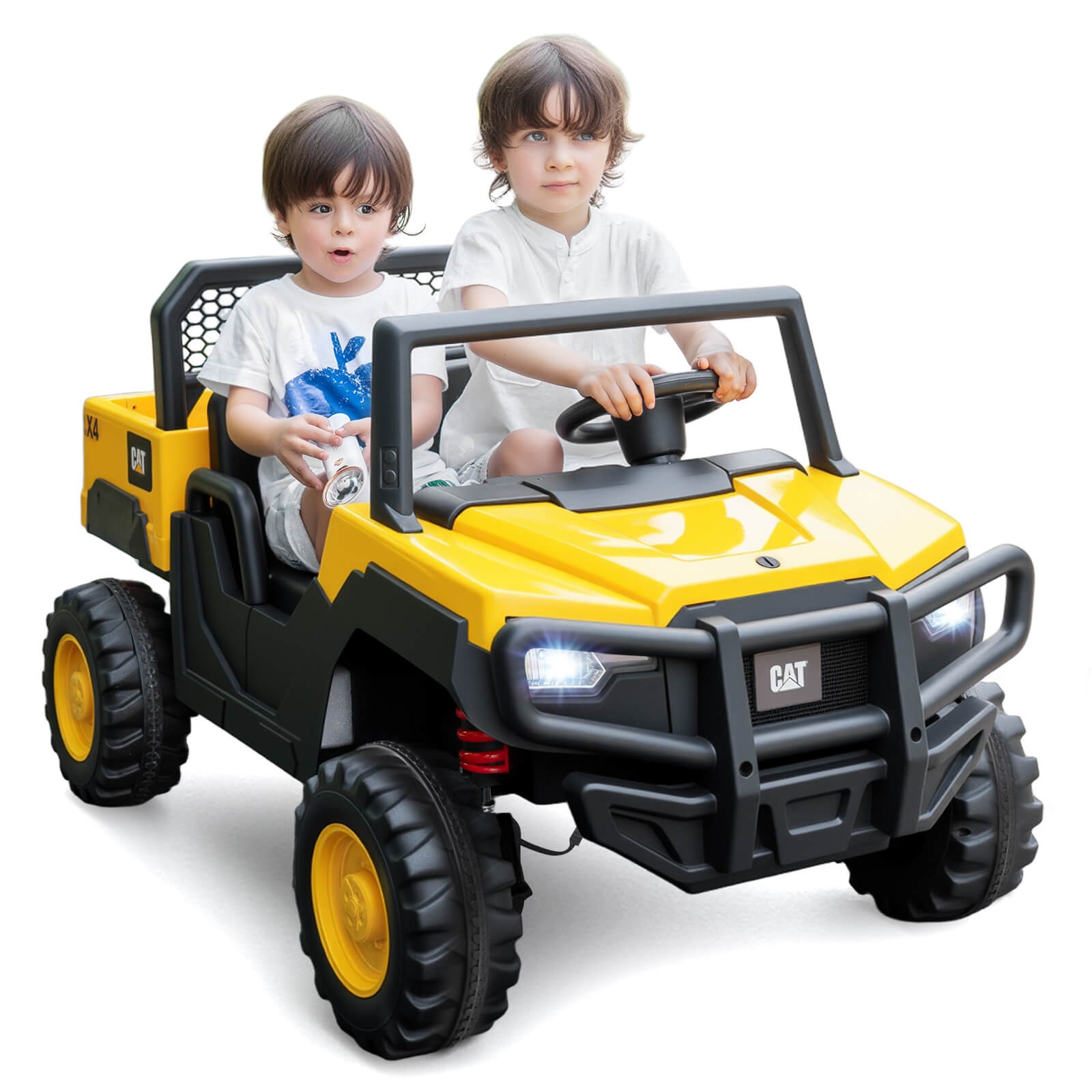 24V Ride On Dump Truck w/Remote Control, Dump Bed, Shovel, Music, Soft Start