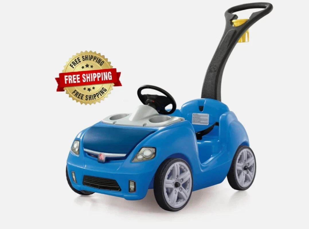 Correpasillos Carrito Para Niños De 1-4 Año Montar azul Para Niños Y Niñas NUEVO