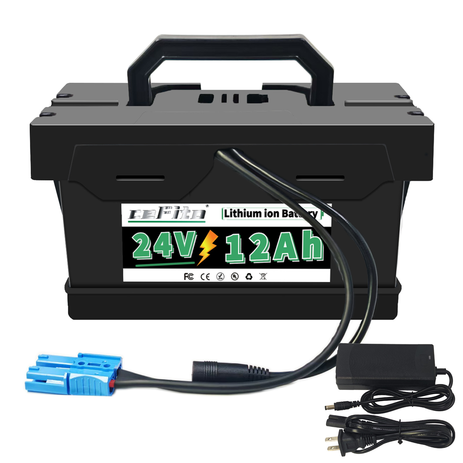 24V 12Ah Lithium Battery for Power Wheels 24V Battery for Kids Ride-On Cars Toys