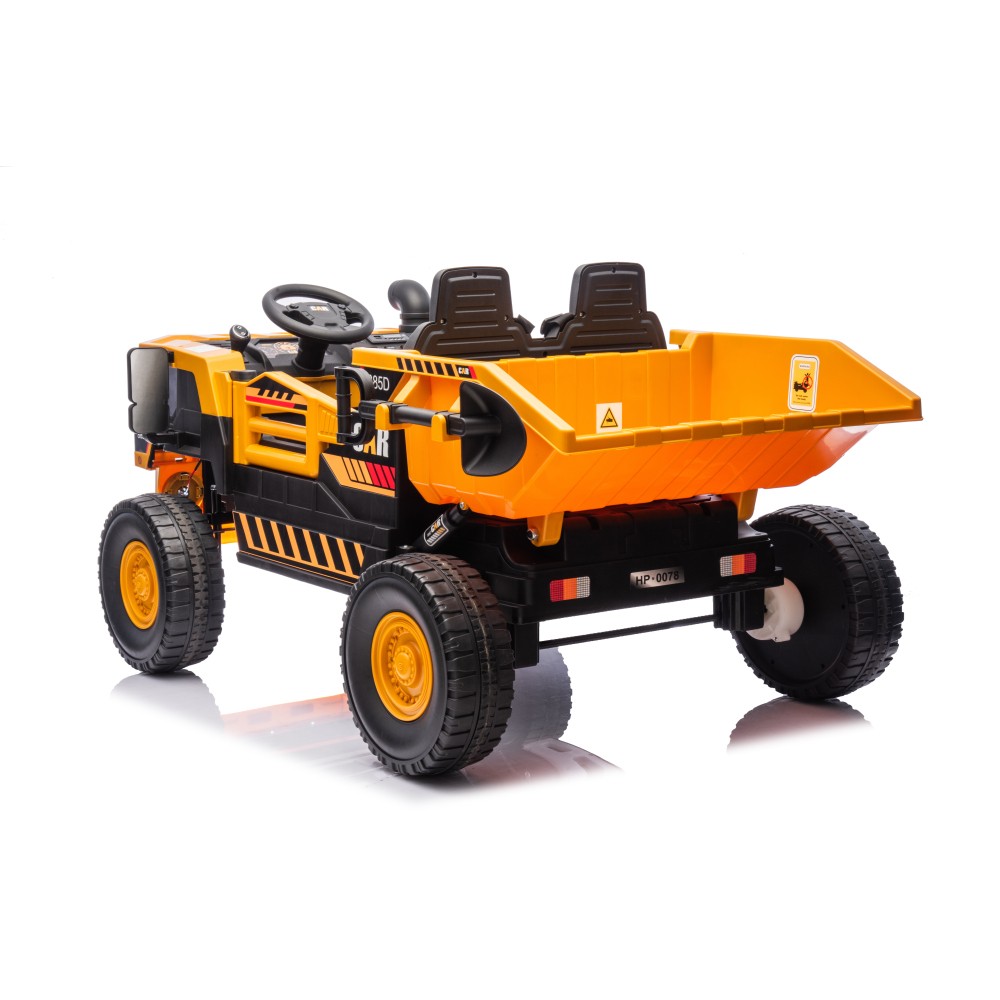 12V 2 Seater Ride On Dump Truck 6 Wheel Kids Electric Car with Remote Control