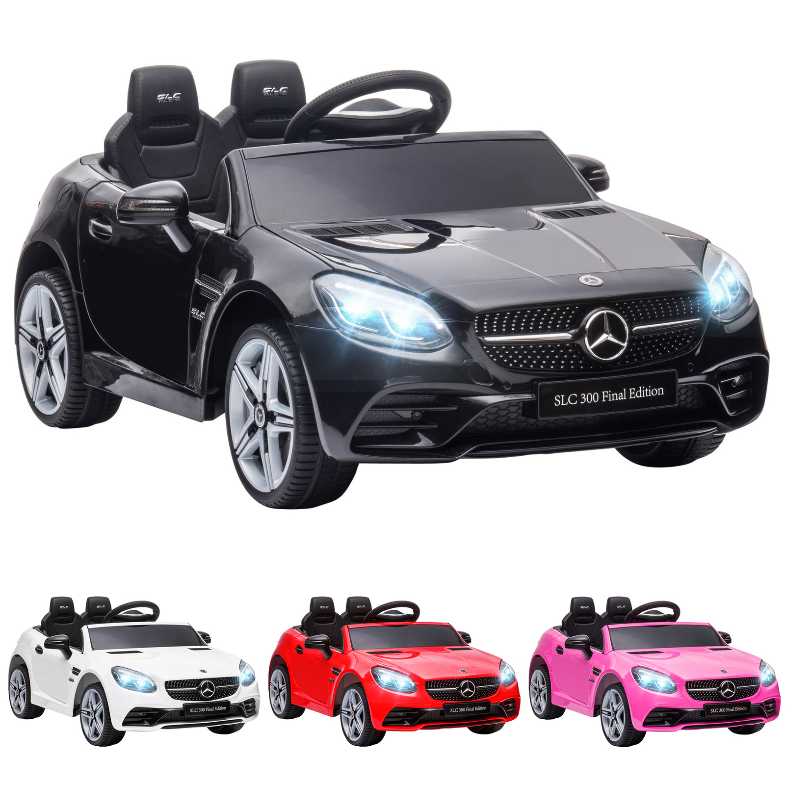 12V Electric Cars for Kids W/ Parental Remote Two Motors Music Lights