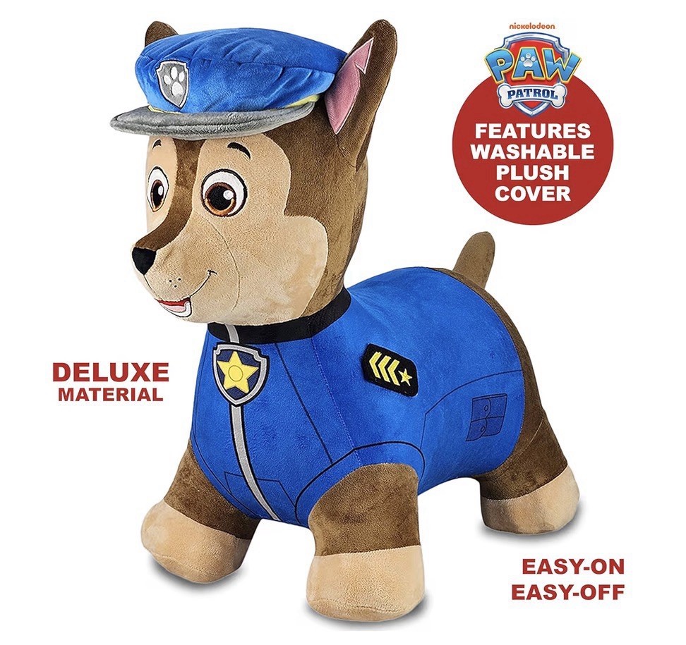 NEW! Paw Patrol CHASE Plush Ride On Bouncer Hopper Toy 18M- 3Y Nickelodeon 2025