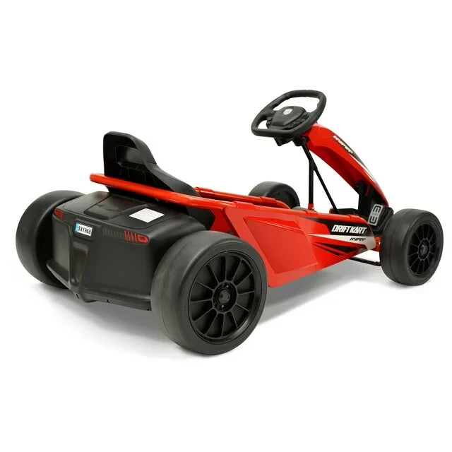 Drift Go Kart Ride On 24V Battery-Powered Vehicle, Ages 8+, Red