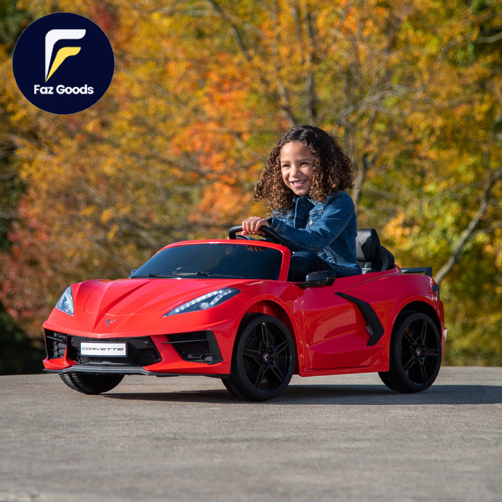 12V Corvette Stingray Battery Powered Ride-On Car Children Ages 3+ Sounds