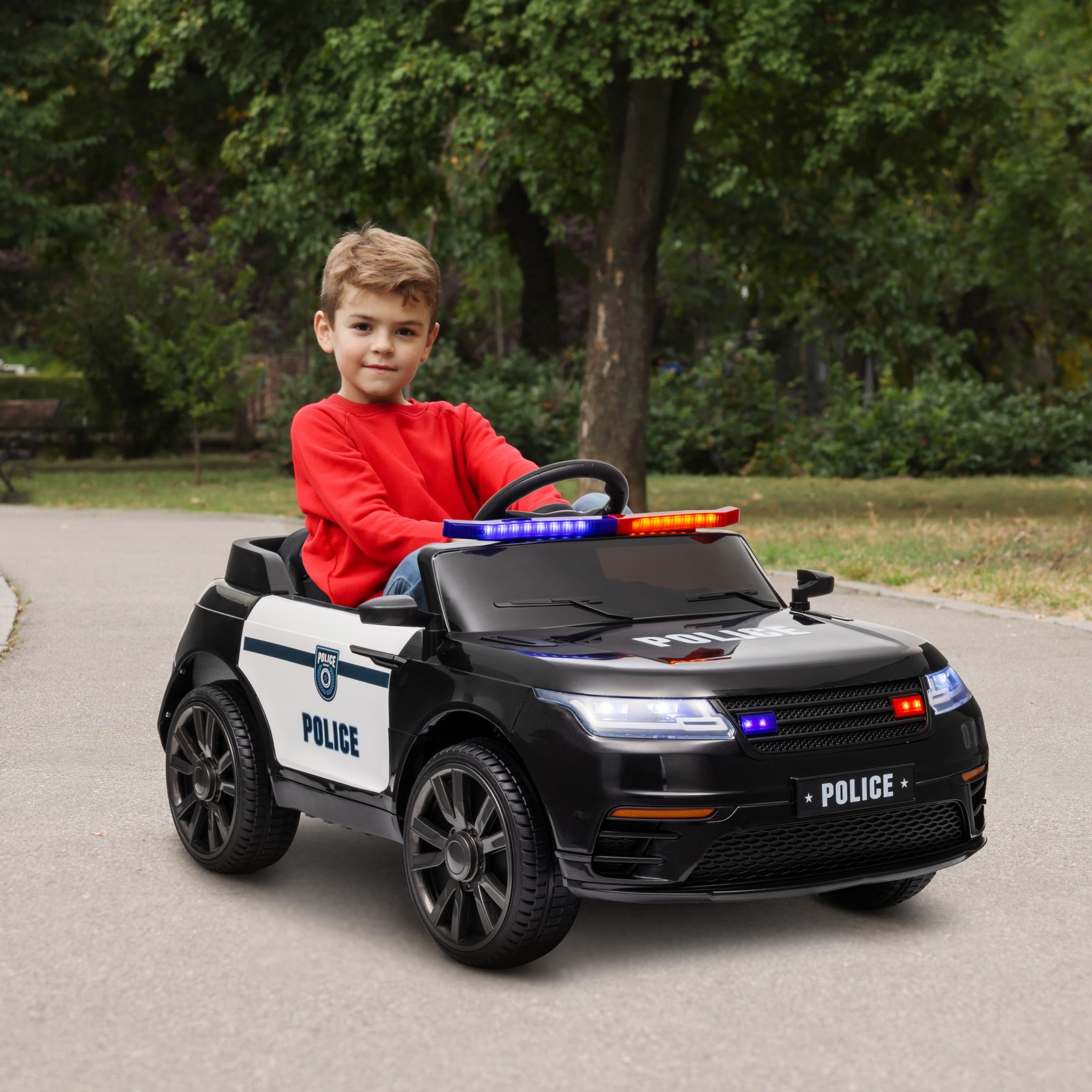 12V Kids Ride on Car w/ Remote Control, Black