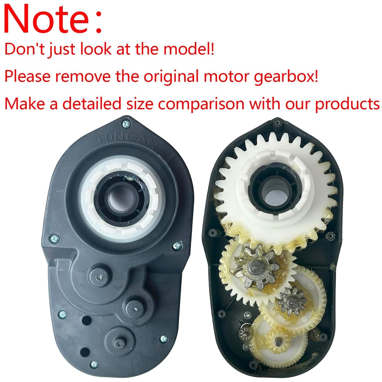 High Torque 24V RS555 Motor Gearbox Upgrade for Power Wheels, 35000RPM, UTV Part