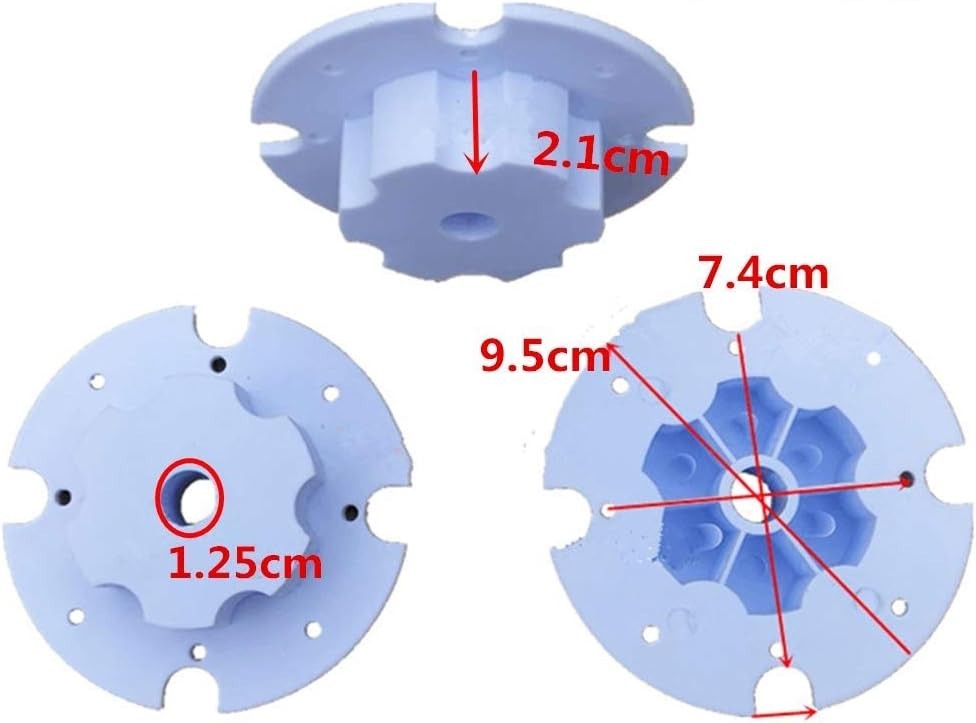 Compact 2-Piece Children’s Electric Car Tire Adapter for Gearbox Connection