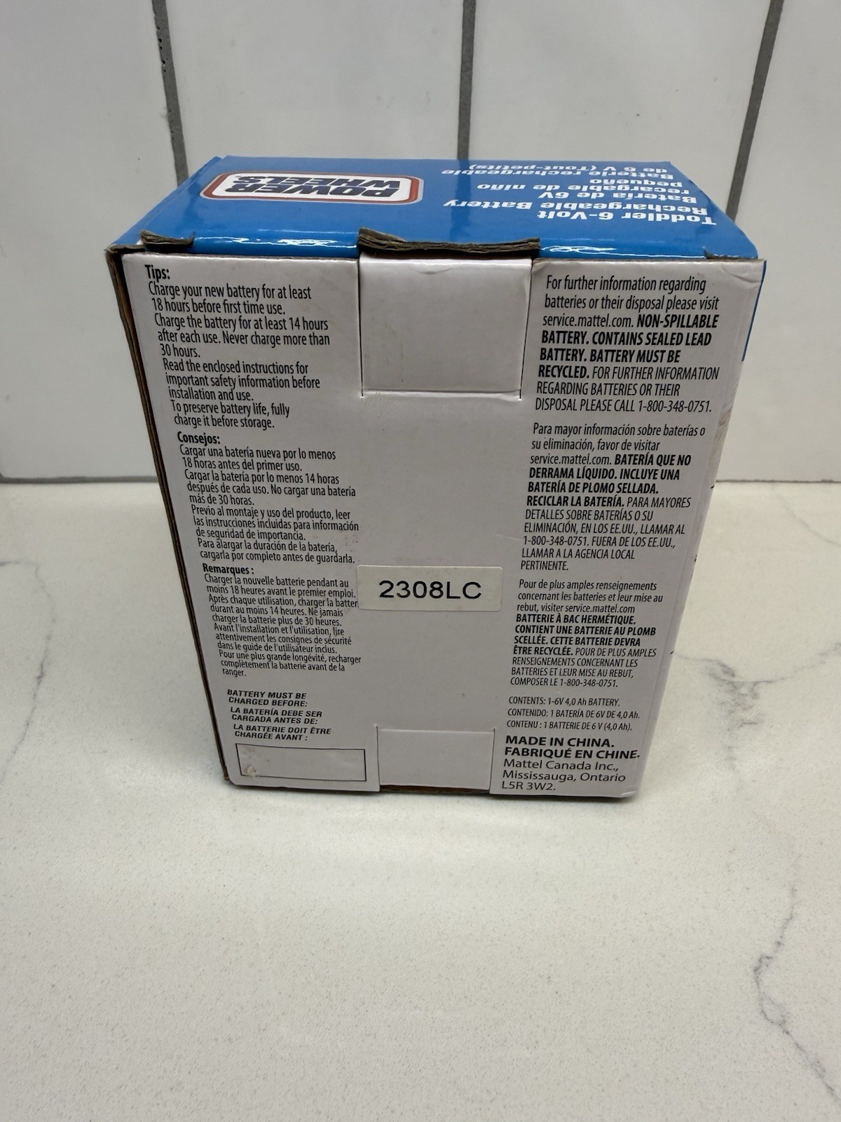 Power Wheels Fisher Price P6828 Battery Replacement + P6829 Charger – NEW