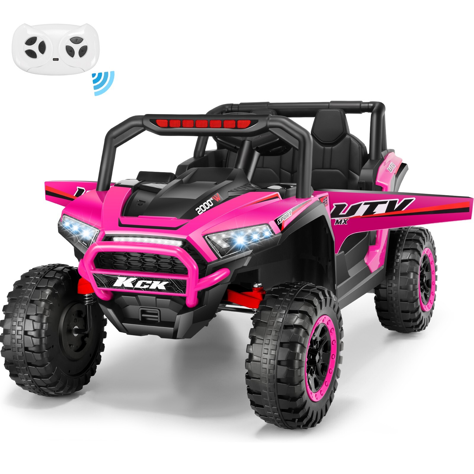 Ride on Car for Kids 24V Battery Powered 2 Seater Electric Toy Car UTV 3 Speeds@