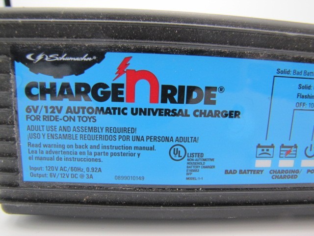 Schumacher CR5 Charge ‘n Ride 6V/12V Universal Charger