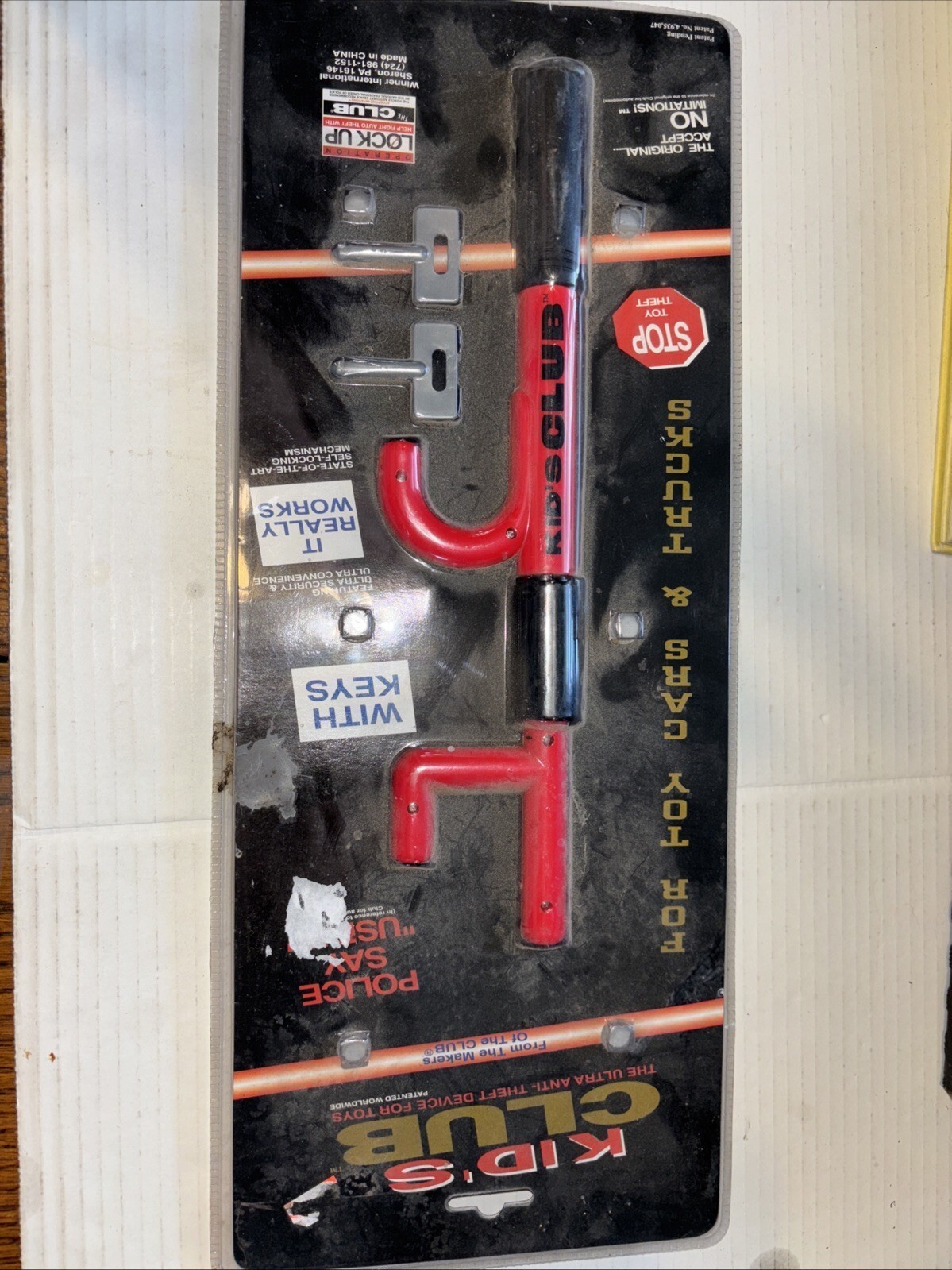 Kid’s Club Anti-Theft Device For Toy Car Brand Brand New Sealed Rare