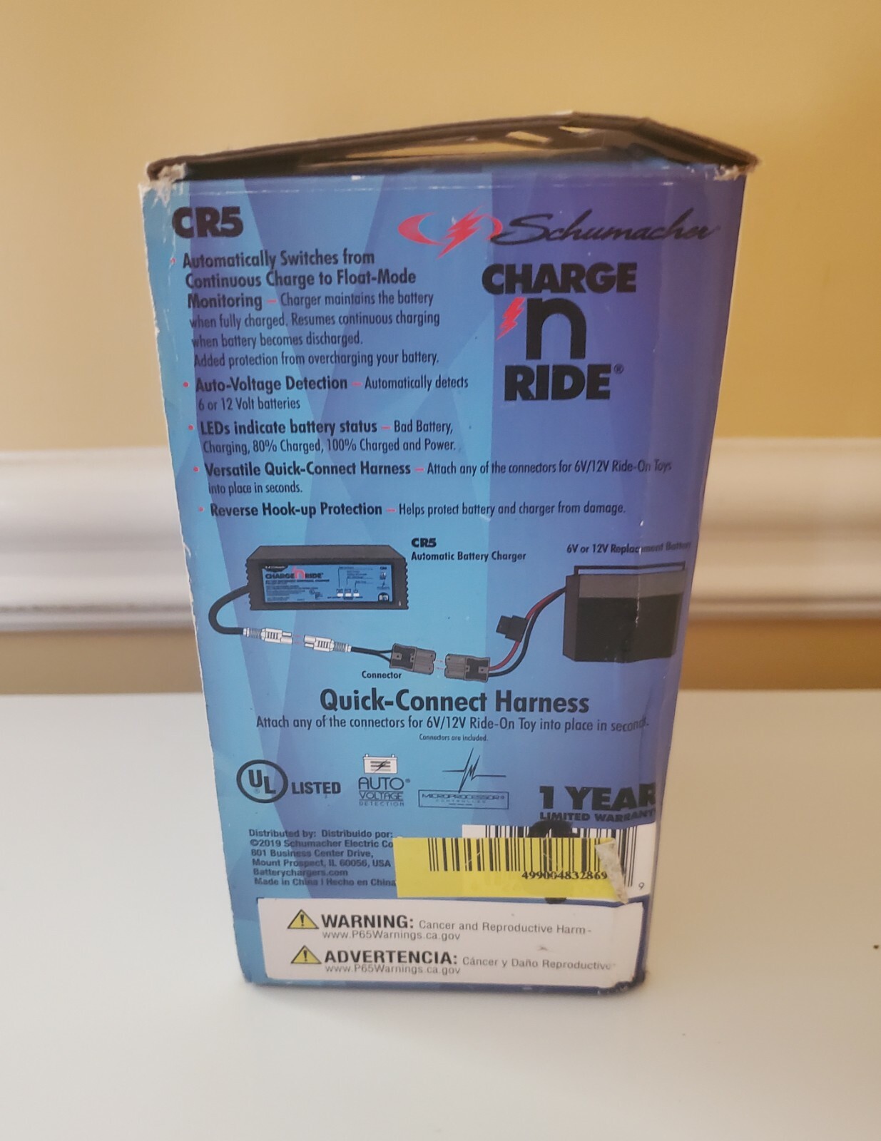 Schumacher Charge N Ride 6V 12V CR5 Fast Battery Charger for Ride On Toys