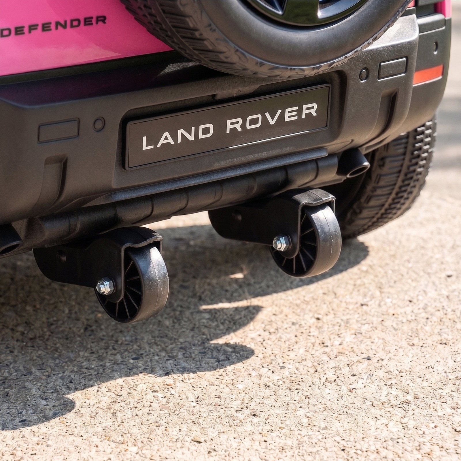 Qaba 12V Ride on Car Licensed Land Rover with Suspension & Remote, Pink