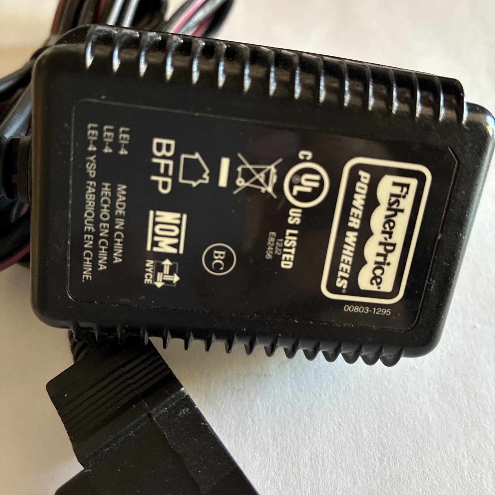 Fisher Price Power Wheels Class 2 Battery Charger Model 00801-1781 Wall Plug In