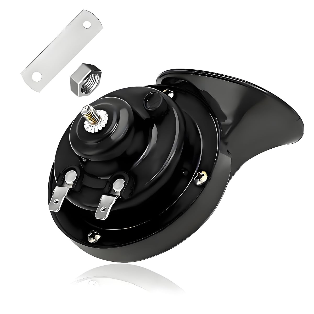 KVAEY Super Loud Car Snail Horns, 12V 300DB Durable Car Horn Kit, High Low To…