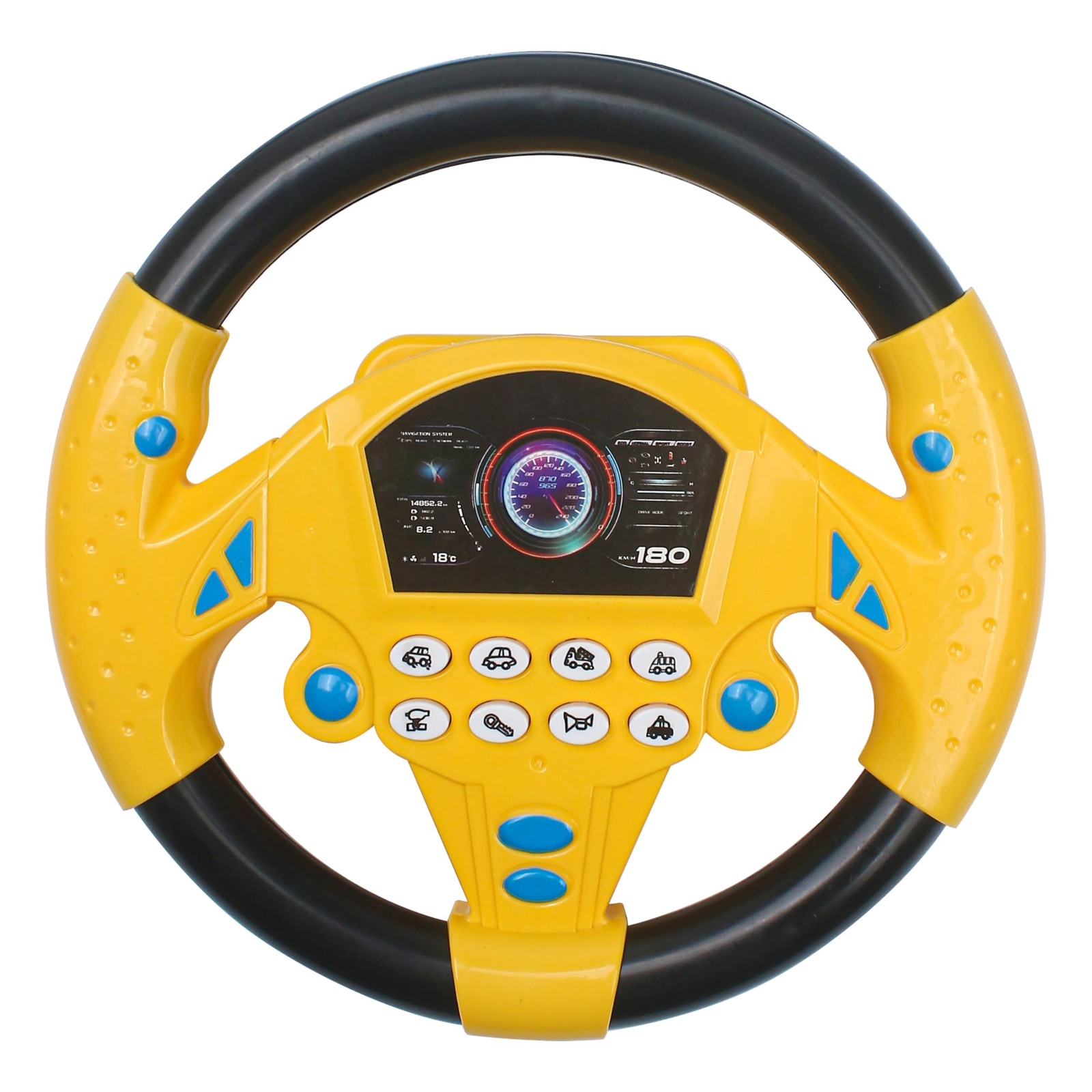 Steering Wheel Simulated Toy for Kids Babies 3+ Years Old, Small Electronic Simu
