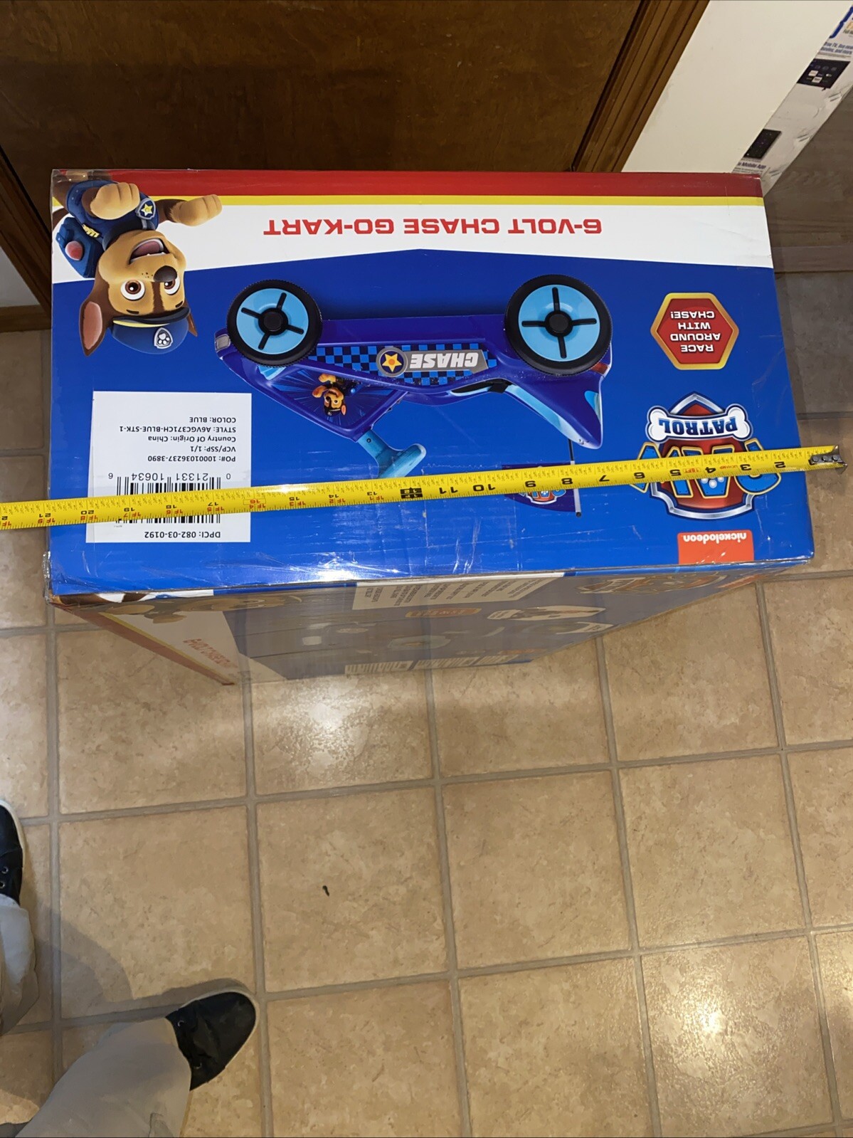Paw Patrol Chase 6V Electric Go Kart for Kids, Electric Ride-On Toy with Ligh…
