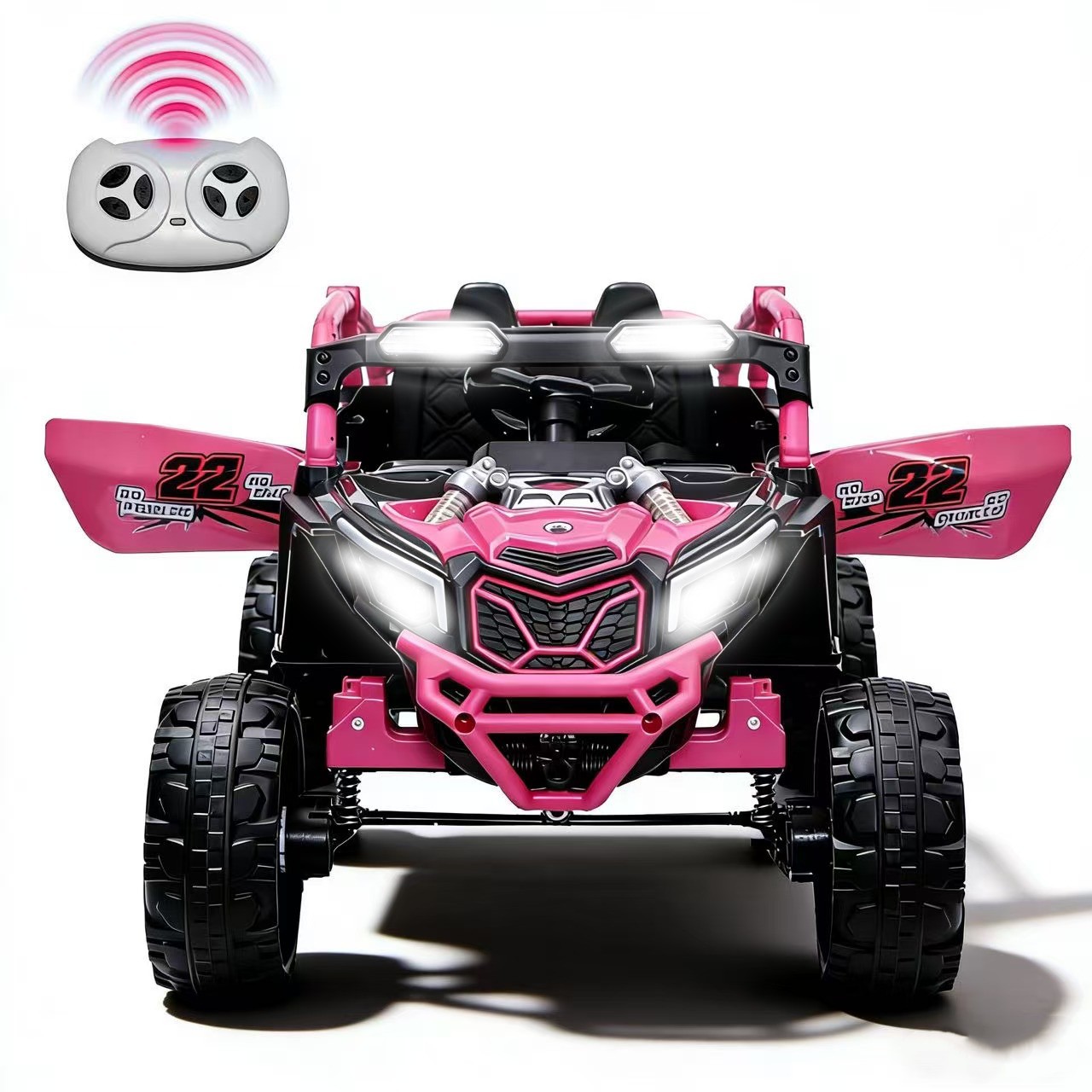 2 Seaters Ride on UTV 24V 400W Kids Electric Car Truck with Remote Music Light