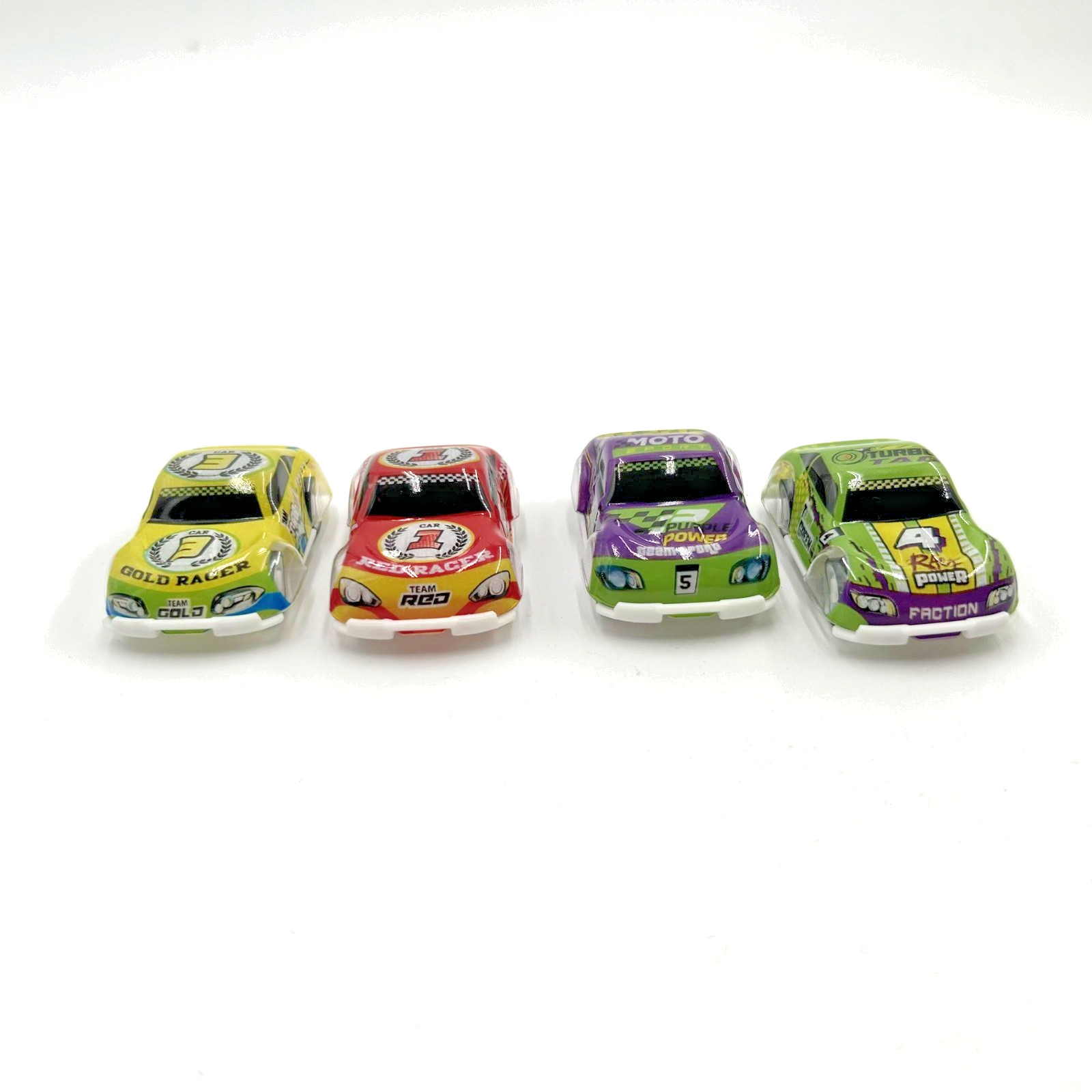 Speed Shotz Pull Back Race Car Lot of 4 Cars Toys Green Red Purple Gold