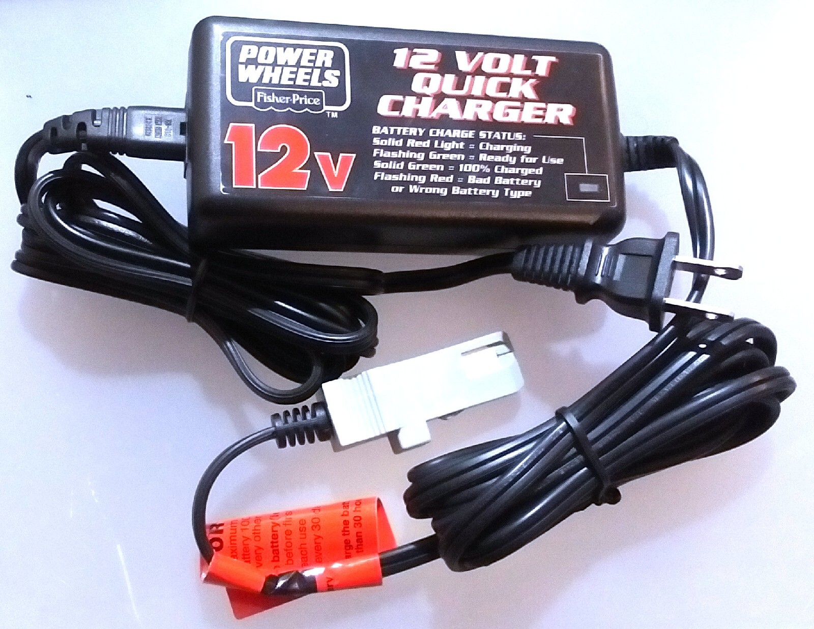 RARE – OEM FISHER PRICE POWER WHEELS 12V 2.5A QUICK BATTERY CHARGER 00801-1429