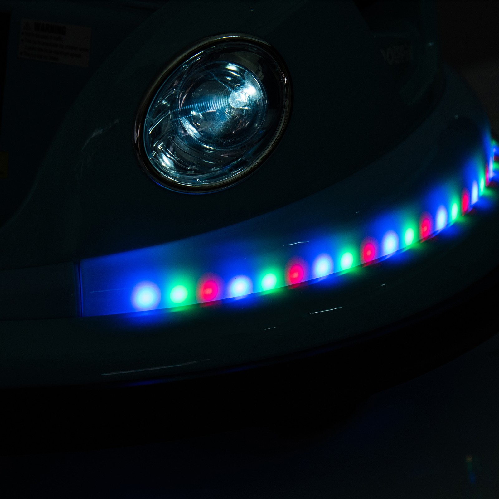 12V Ride on Bumper Car for Kids Electric Car for Kids 1.5-5 Years Old LED Blue