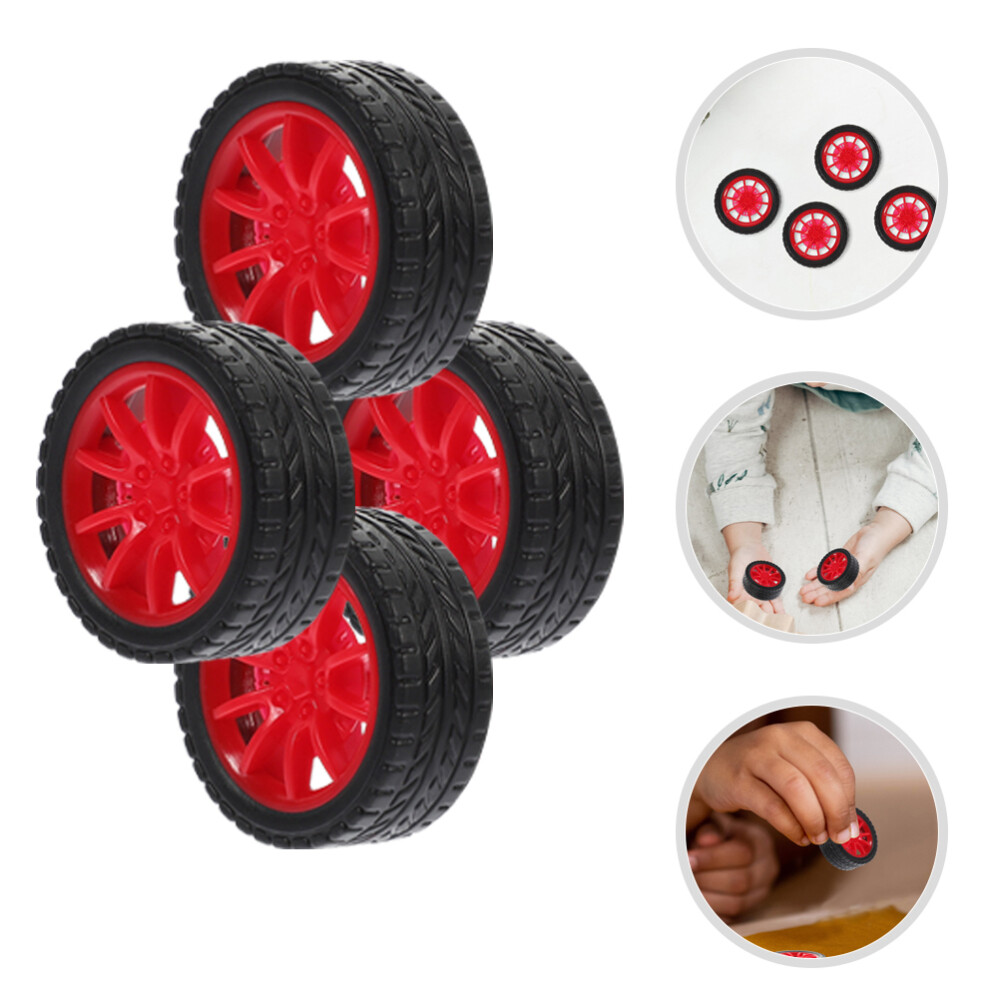25pcs Car Toys Wheels DIY Kids Car Assemble Wheels Small Toy Truck Car Wheels
