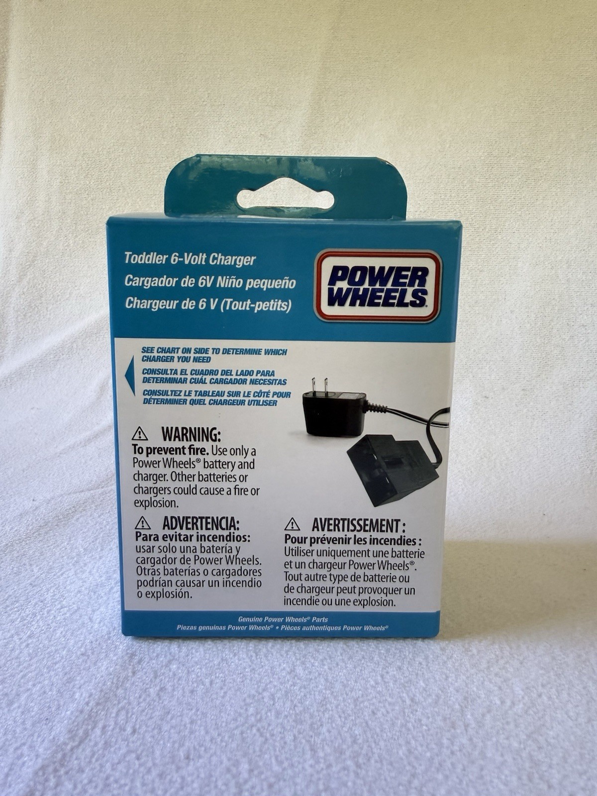 NEW OEM Power Wheels Fisher-Price 6V Blue Battery Charger P6829 00801-1483