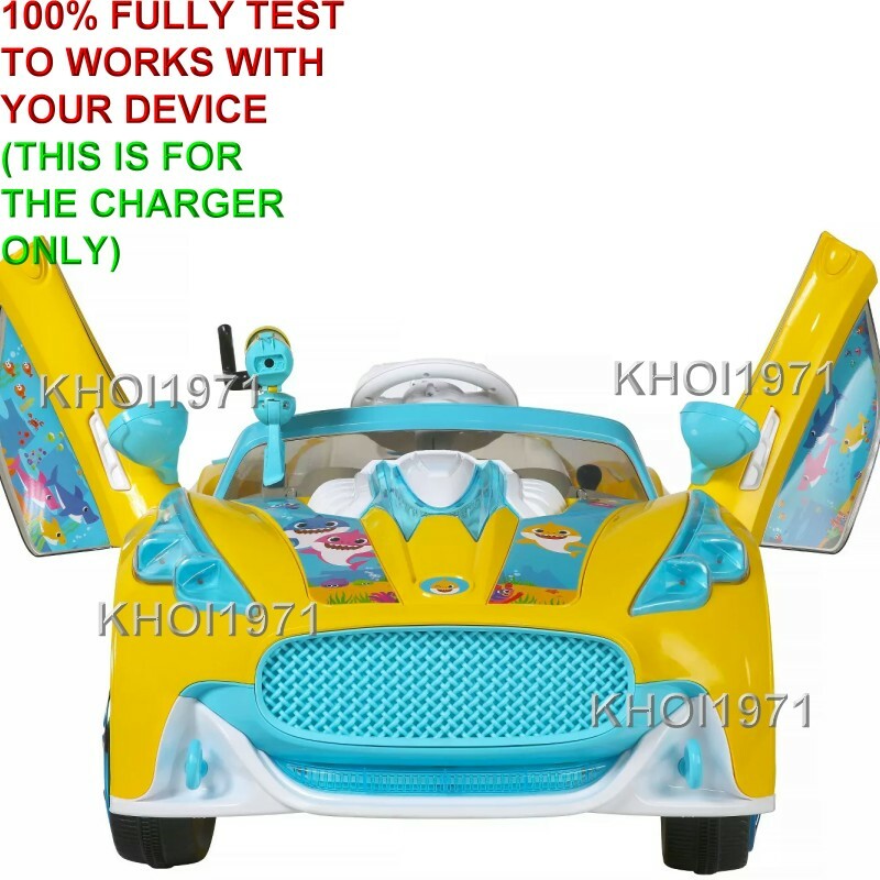 WALL charger AC adapter FOR Dynacraft Baby Shark Baby Shark Super Car ride on 6V