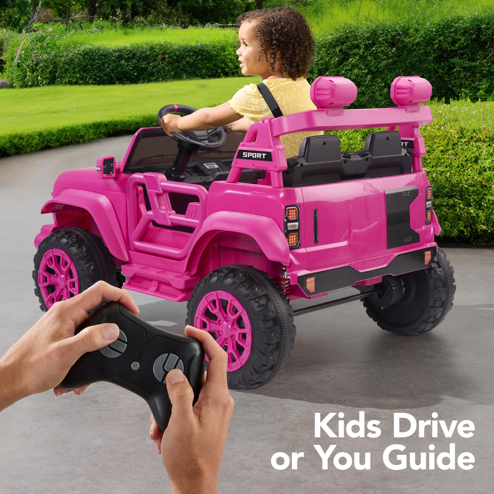 Best Choice Products 24V 2-Seater Electric Ride-On Car Truck Parent Control