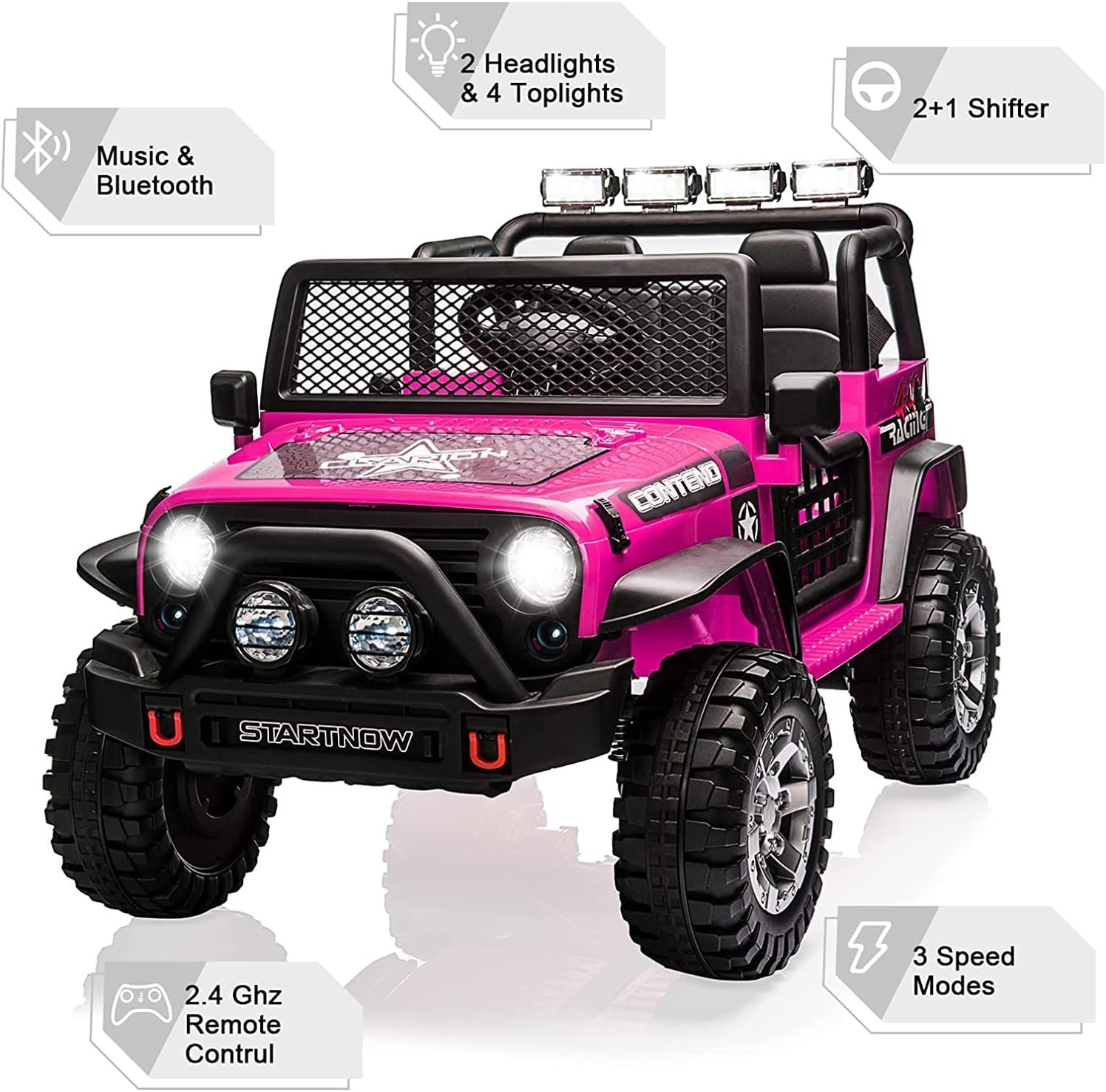 2 Seater Kids Ride On Truck Car 12V Battery Powered Electric Vehicle with Remote