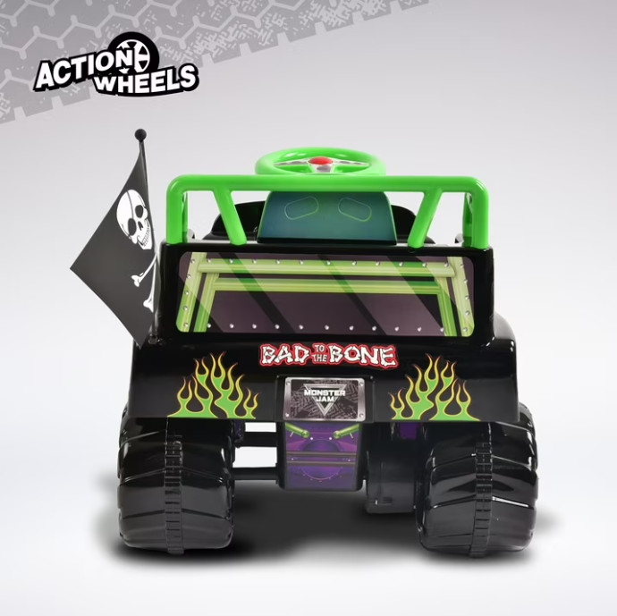 6V Grave Digger Ride-On Monster Truck Car Monster Jam 18-36 Months Kids Toy