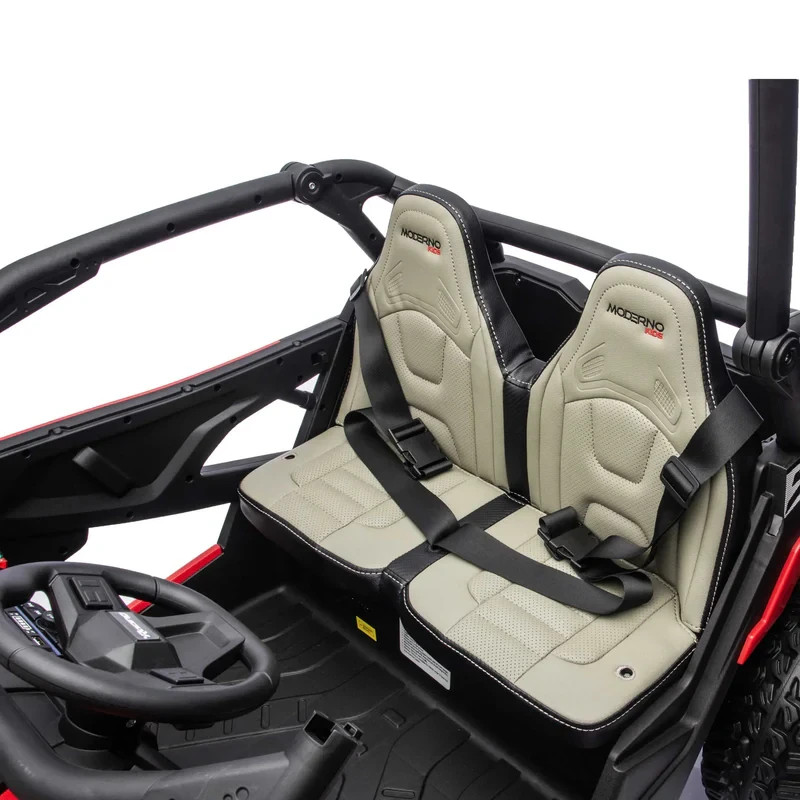 24V 4WD KIDS RIDE ON UTV CAR 4 POWERFUL MOTORS,TWO SEATER,EVA TIRES LIGHTS+ R/C