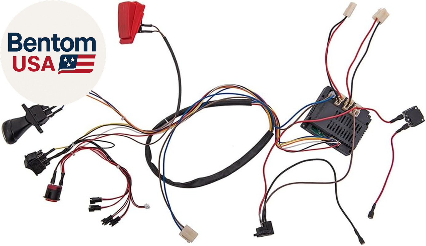 12 Volt Children Electric Car DIY Modified Wires and Switch Kit,With 2.4G Blueto