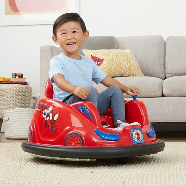 6V Marvel Spidey Bumper Car Ride on Toy