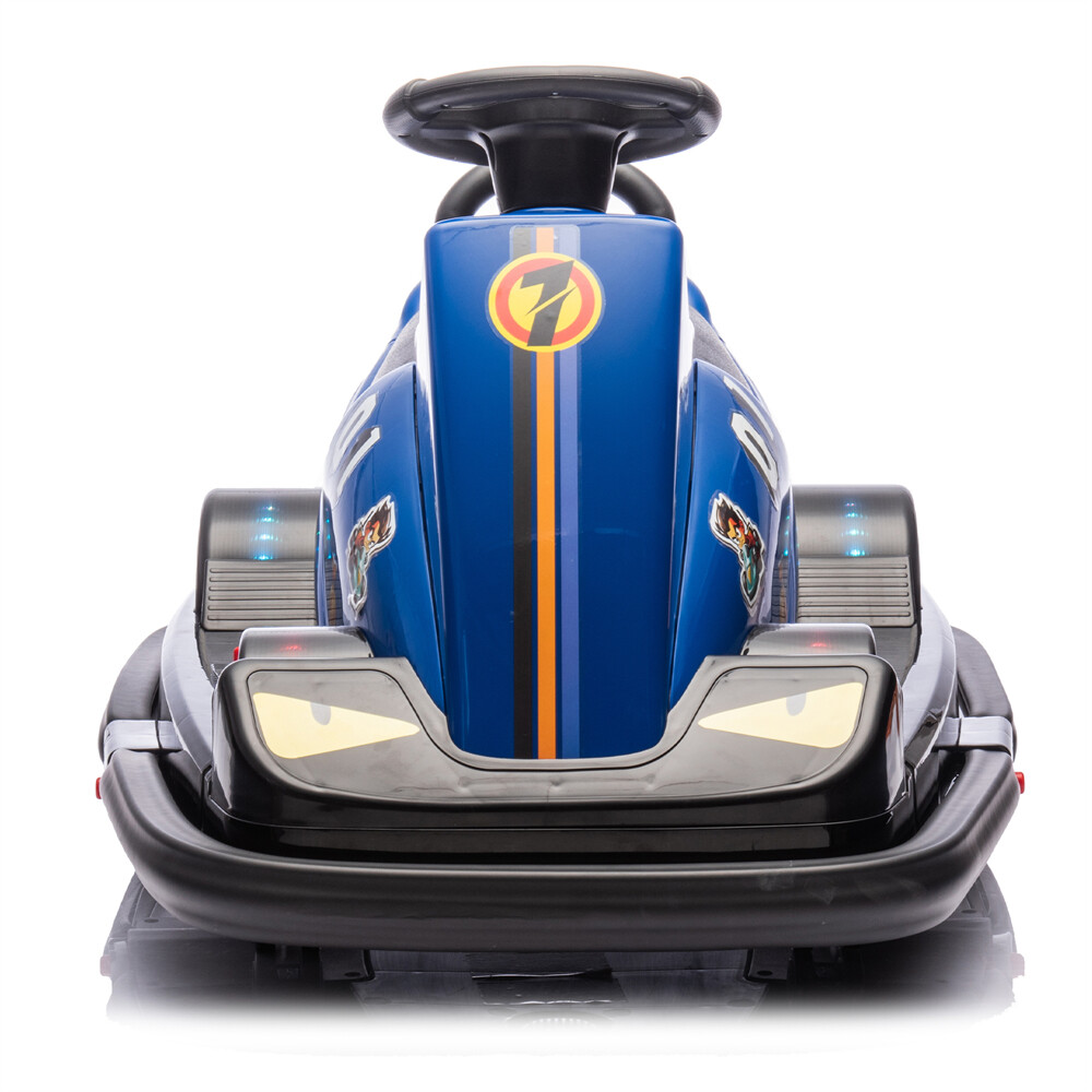12V Kid Ride On Motor Bumper Car Rotate 360° In Place 1.55MPH Kid Toy Aged 3-5