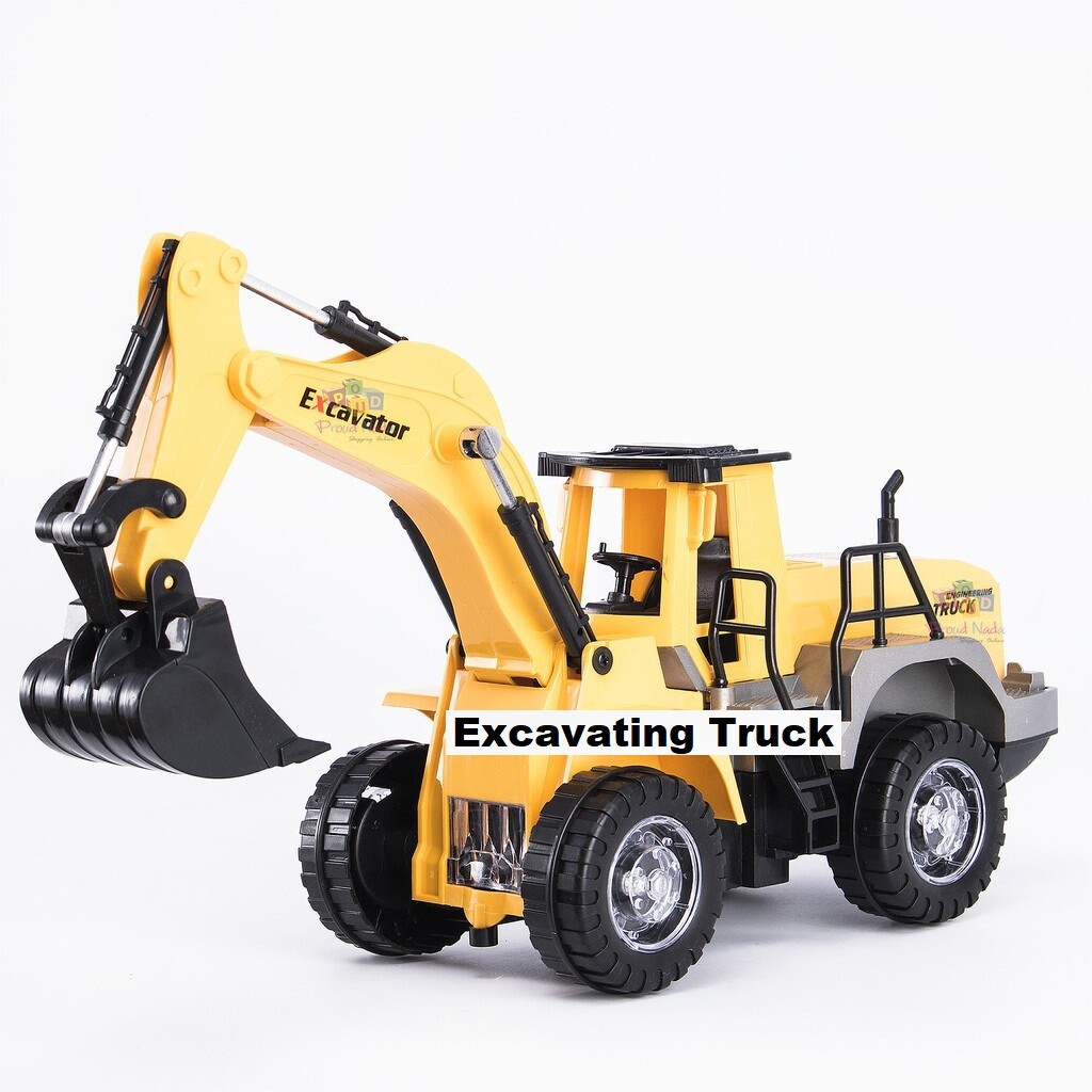 Truck Excavating Truck Excavator with Light & Music Simulation Battery Operated