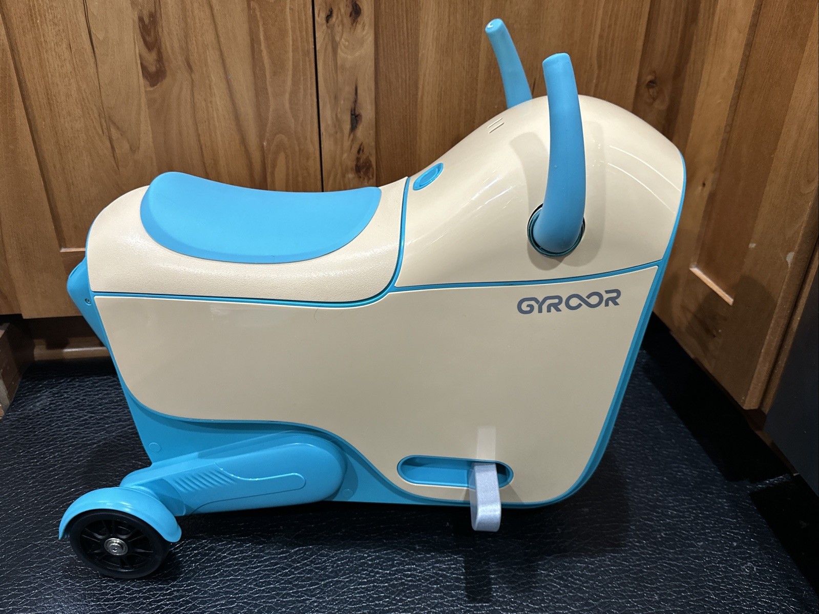 Gyroor GNU Electric Ride-On Toy Car for Kids LED Wheels 3 Speeds 14L Storage