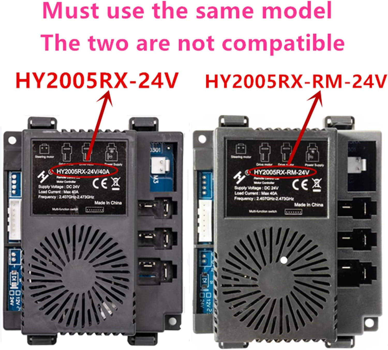 HY2005RX-RM-24V Mainboard Receiver Kids Powered Ride on Car, Controller Control