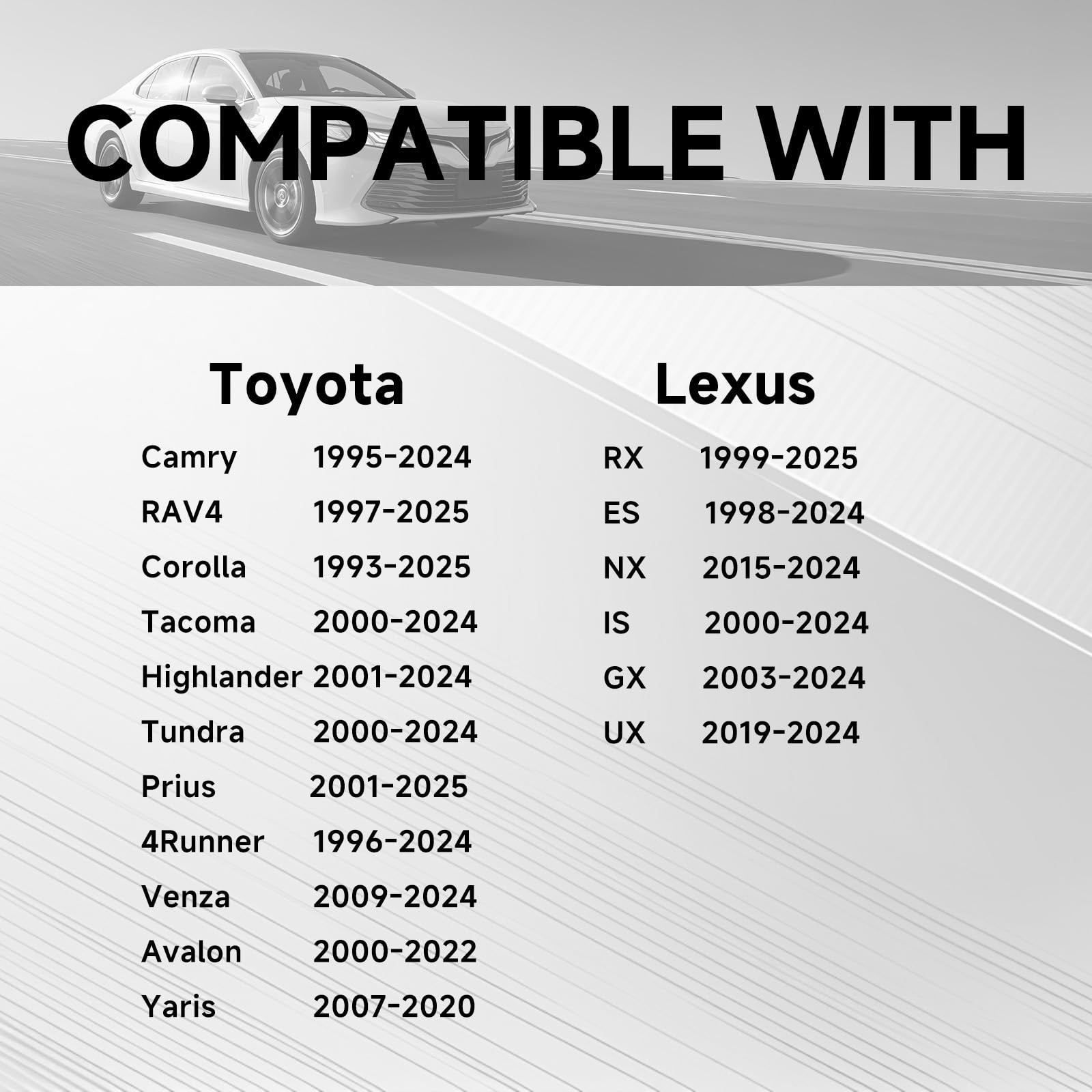 Car Horn for Toyota Lexus, 12V Waterproof Auto Horns with 1 to 2 Horn Plug fo…