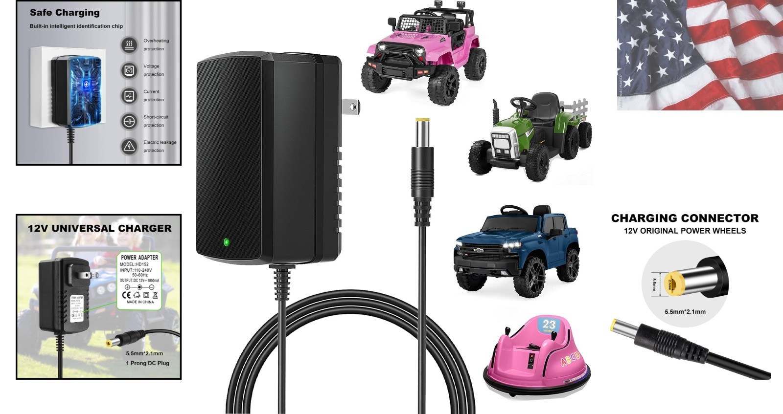12V Charger for Kids Ride On Car Toys Best Choice for SUV Kid Trax Dynacraft …