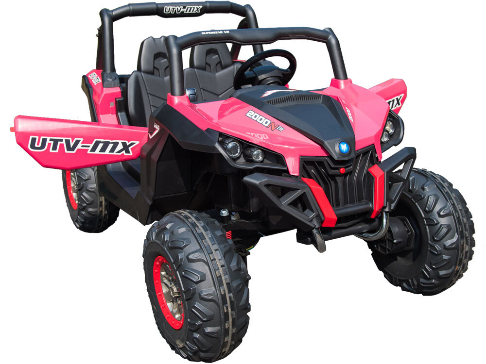Electric UTV Kids Ride On 12V Battery Powered 4WD Utility Vehicle 2-Seater Car