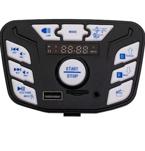 JR1927M-Z Blue 24V Children’s Vehicle Power Supply Central Control Switch Mul…