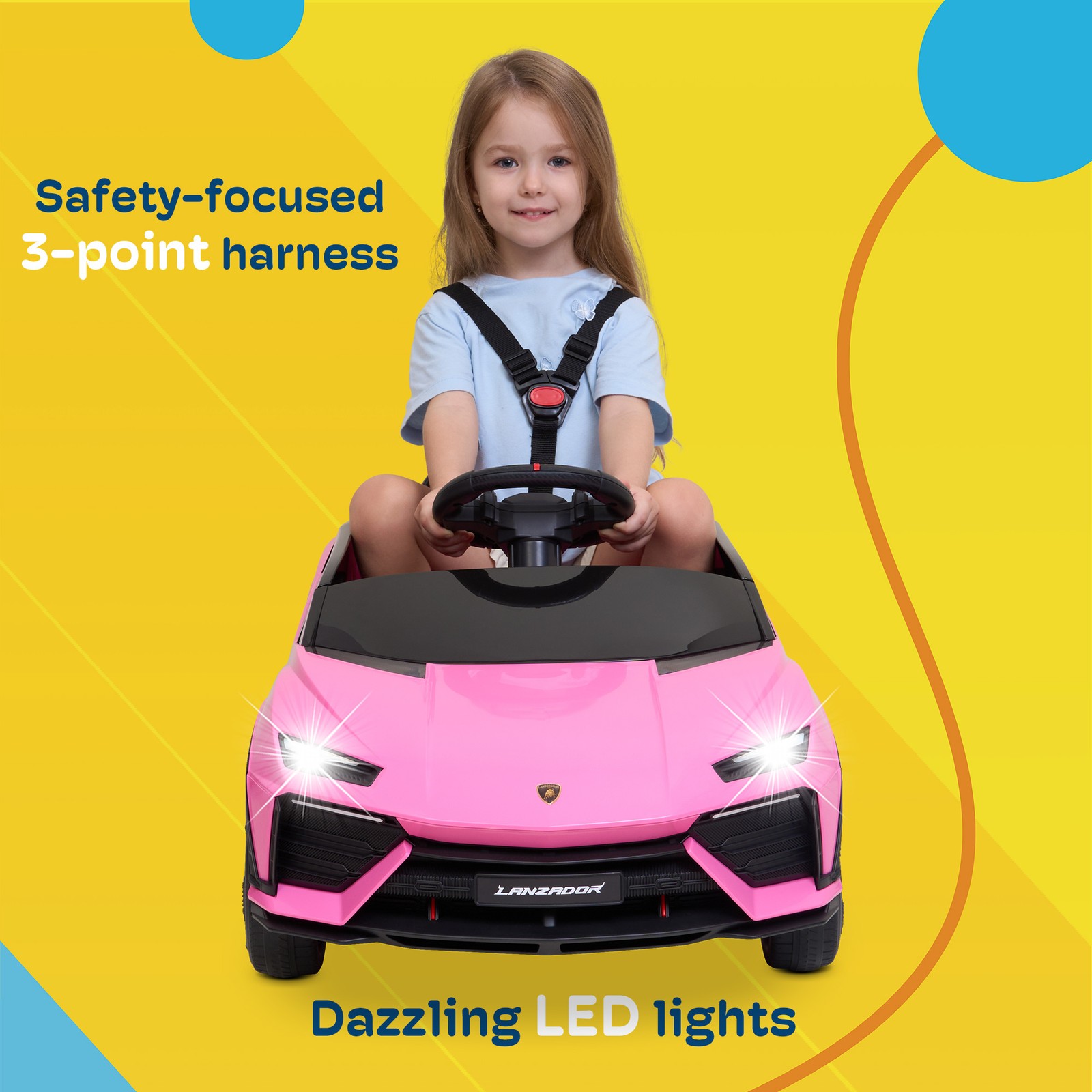 Kidzone 12v Electric Ride On Car with Parent Remote Control