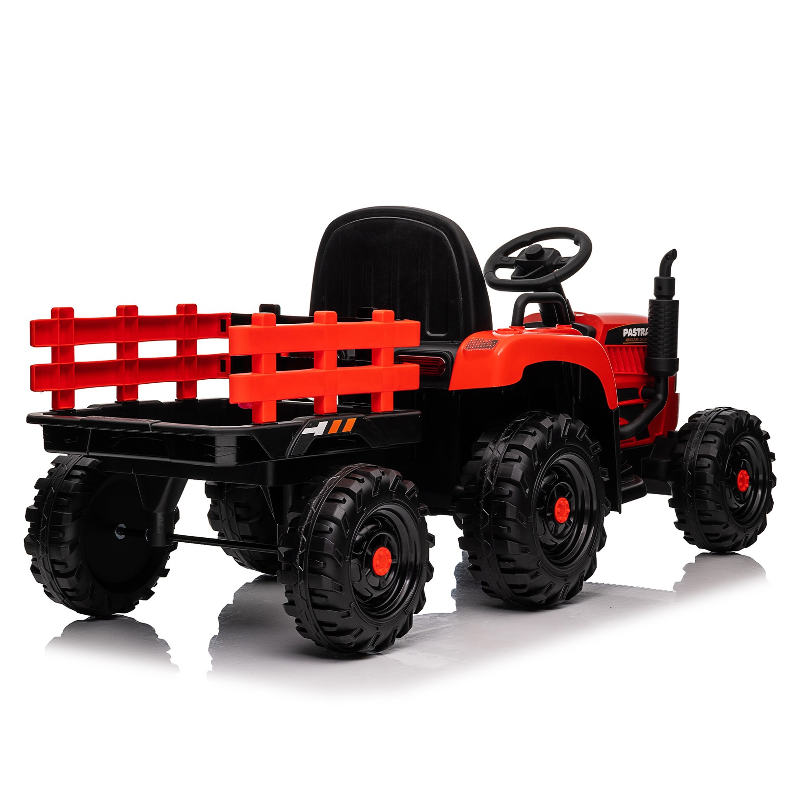 Ride on Tractor 24V 400W Powered Electric Tractor Toy electric car for kids Red